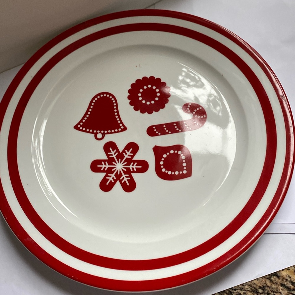 Indigo holiday serving platter. In excellent condition.